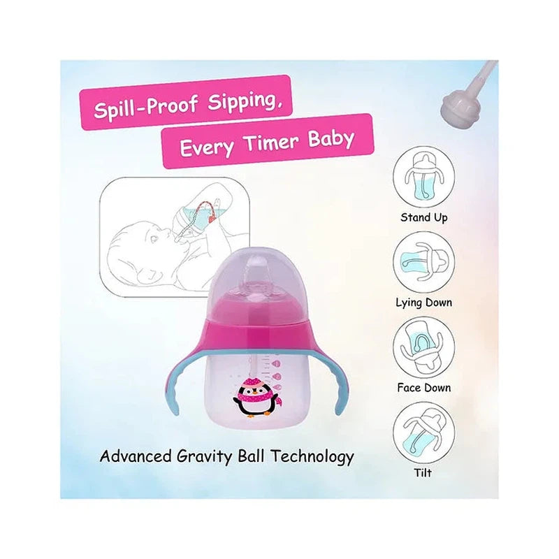 Mini Spout Sipper with Gravity Ball & Twin Handle - 270ml (1-2 Years)