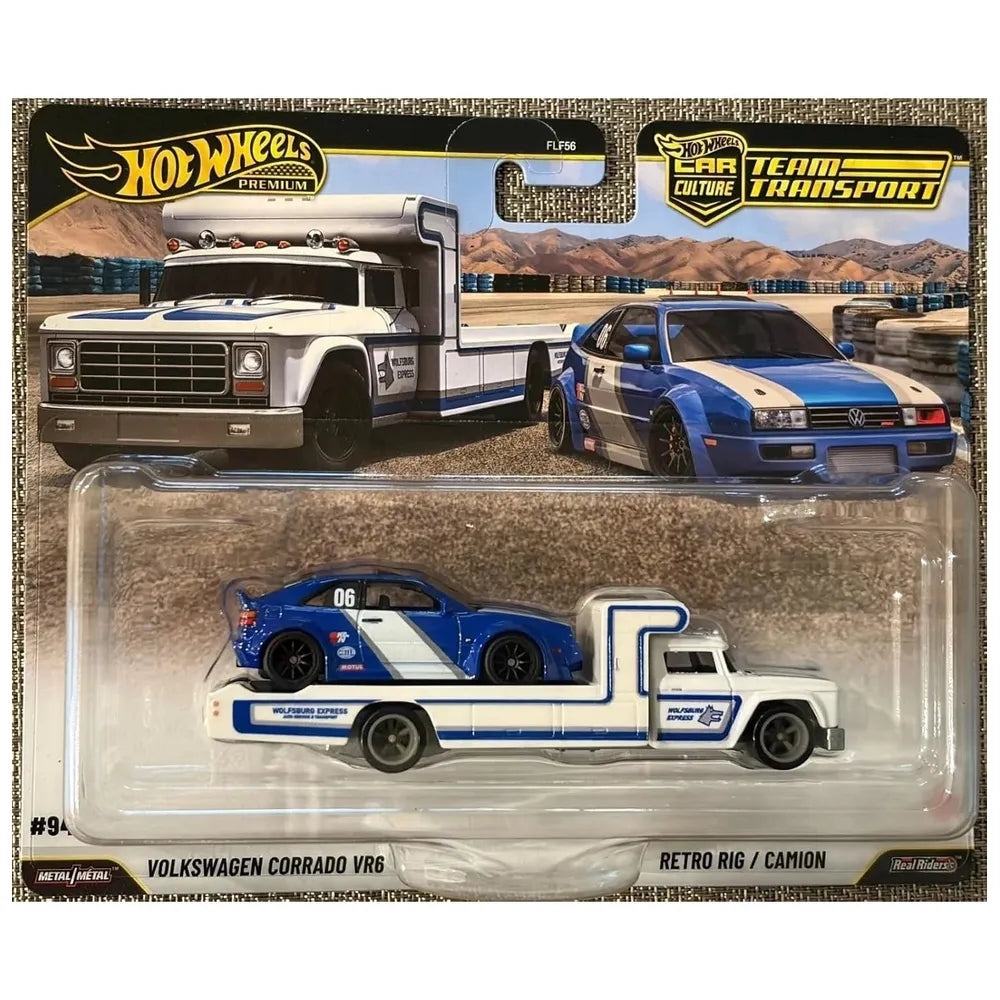 Hot Wheels Premium Team Transport – Volkswagen Corrado VR6 & Retro Rig