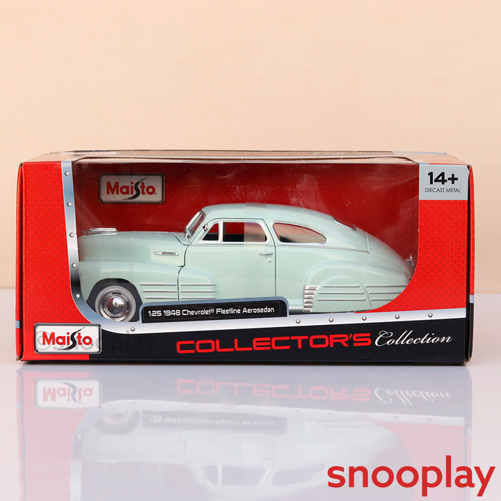 Maisto Original 1948 Chevrolet Fleetline Aersedan Licensed Diecast Car | 1:25 Scale (14 Years till Grown Ups)