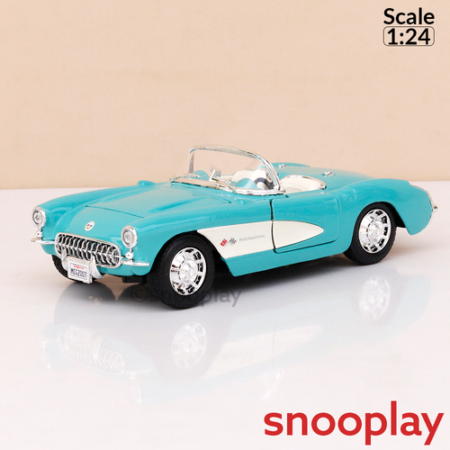 Maisto Original 1957 Chevrolet Corvette Licensed Diecast Car | 1:24 Scale (14 Years till Grown Ups)