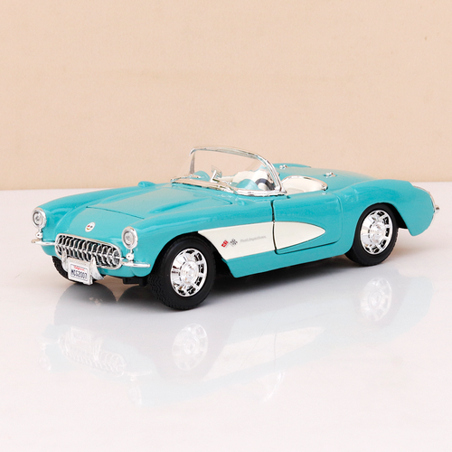 Maisto Original 1957 Chevrolet Corvette Licensed Diecast Car | 1:24 Scale (14 Years till Grown Ups)