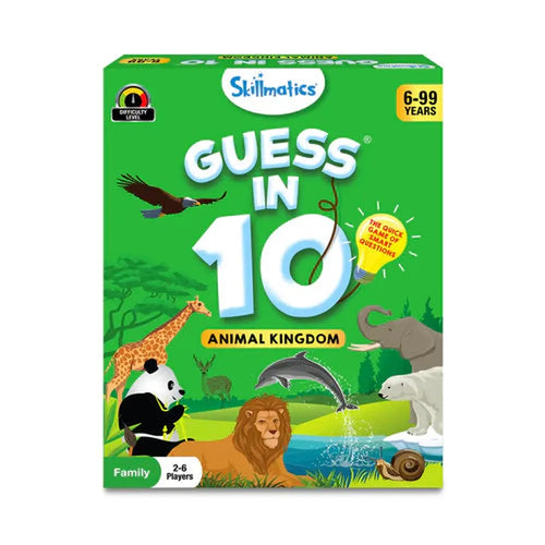 Skillmatics Guess in 10 Card Game - Animal Kingdom