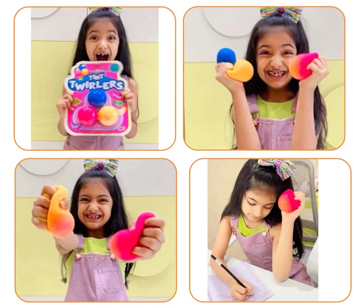 Scoobies Tint Twirlers – Color-Changing Fidget Balls | Set of 3 | Stress Relief & Sensory Play