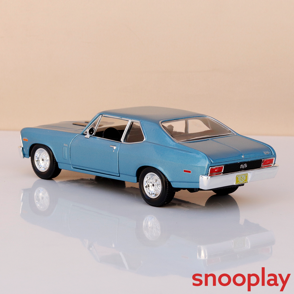 Maisto Original 1970 Chevrolet Nova SS Licensed Diecast Car | 1:24 Scale (14 Years till Grown Ups)