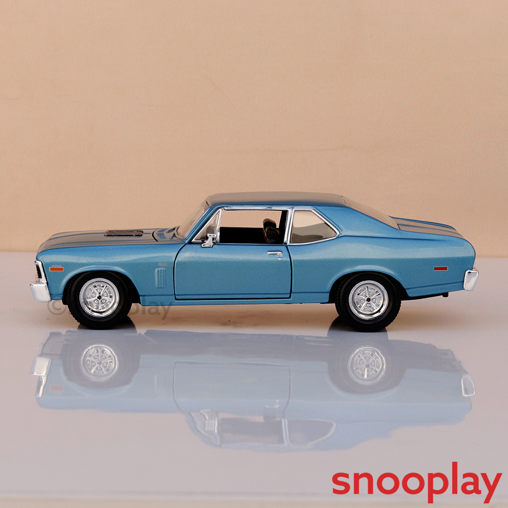 Maisto Original 1970 Chevrolet Nova SS Licensed Diecast Car | 1:24 Scale (14 Years till Grown Ups)