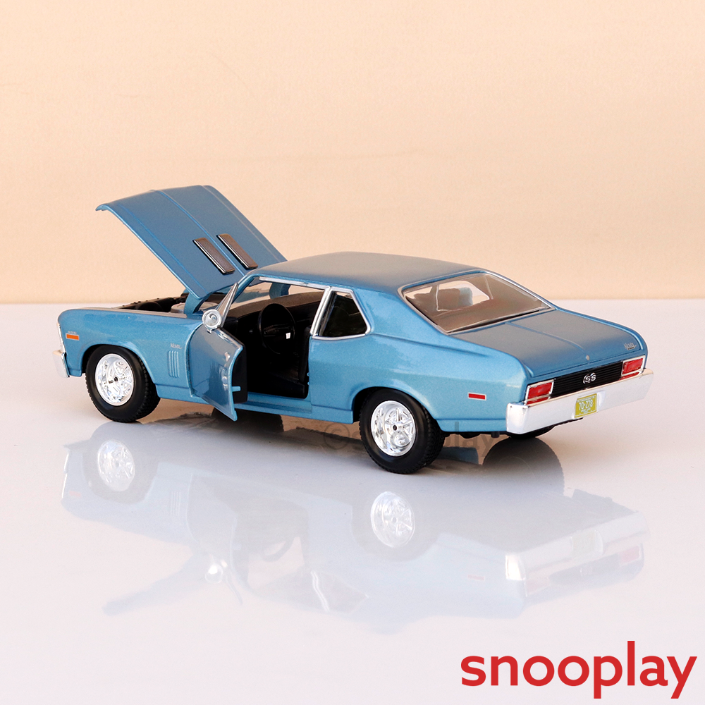 Maisto Original 1970 Chevrolet Nova SS Licensed Diecast Car | 1:24 Scale (14 Years till Grown Ups)