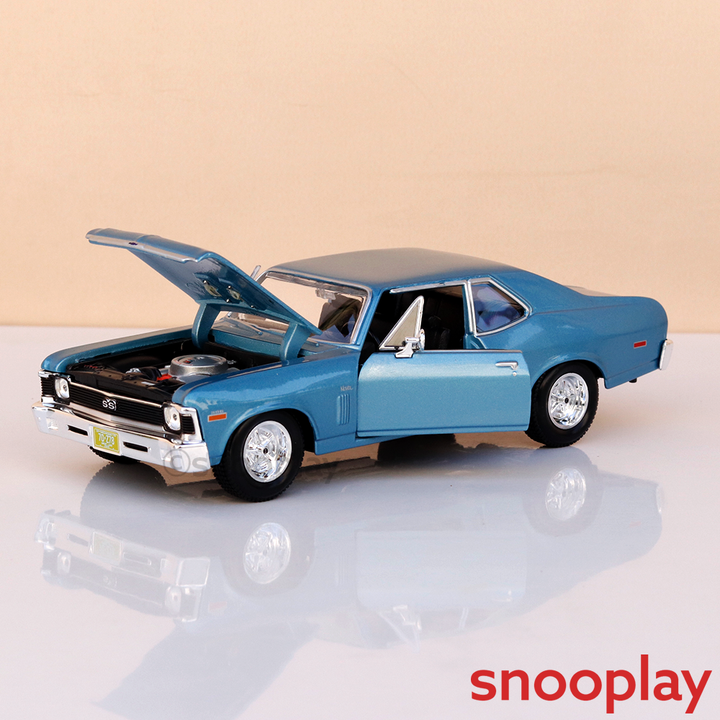 Maisto Original 1970 Chevrolet Nova SS Licensed Diecast Car | 1:24 Scale (14 Years till Grown Ups)