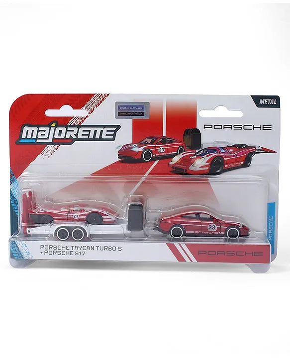 Original Licensed Majorette Diecast Porsche Taycan Turbo S + 917 Model