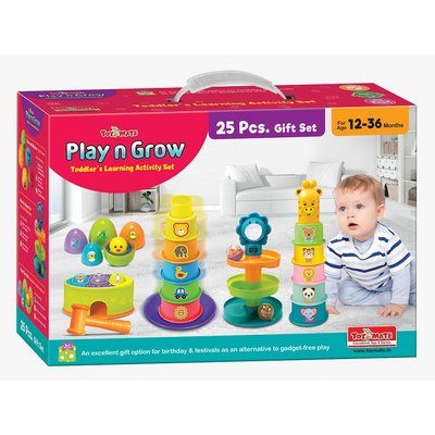 Play N Grow 5-in-1 Toddlers Learning Activity Gift Set