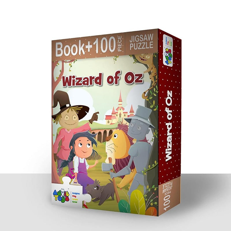 Wizard of Oz - Jigsaw puzzle (100 Piece + 32 Pages Illustrated Story Inside)