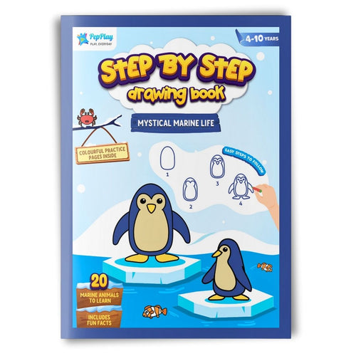 Step by Step Drawing Book - Mystical Marine Life (2-5 Years)