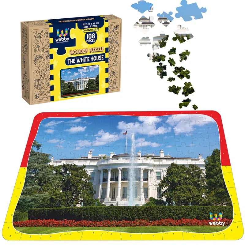 The White House Wooden Jigsaw Puzzle, 108 Pieces