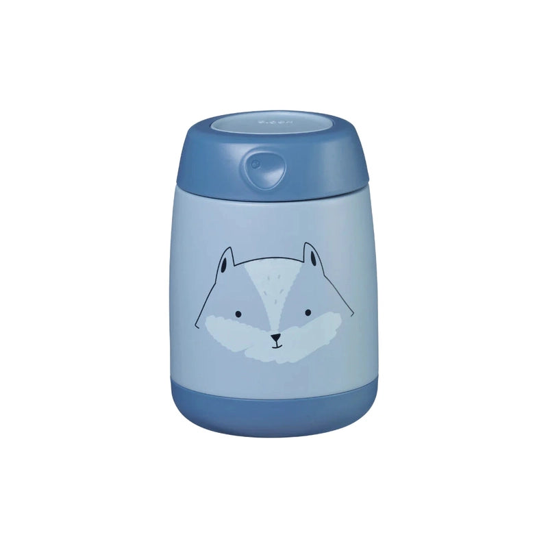 Insulated Mini Food Jar 210ml Friendly fox Blue