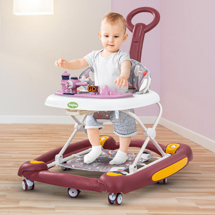 3 in 1 Staffy Baby Walker with Push Handle & 3 Adjustable Height (9 Months to 1.5 Years) | COD Not Available