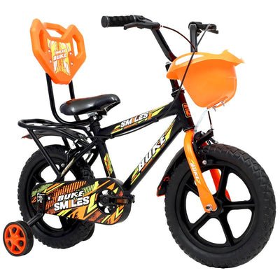 Smiles Bicycle | Black Matt and Orange | (COD not Available)