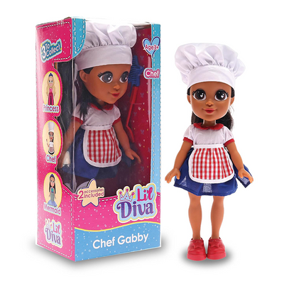 Li'l Diva Chef-Gabby (13" Doll)