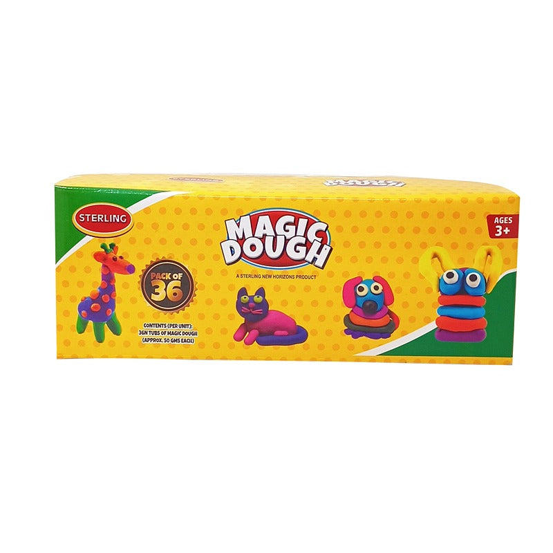 Set of 36 Magic Dough 50gms | Assorted Play Dough Set for Kids