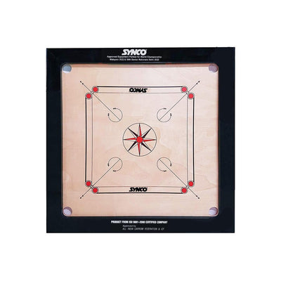 Carrom Board International for Professionals with Free Coins/Striker/Boric Powder - 36 inches