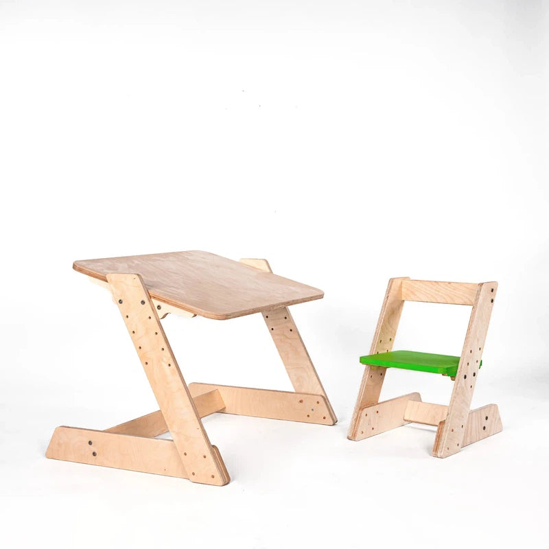 Wooden Toddler Study Table & Chair - COD Not Available