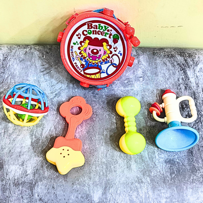 Rattles for Babies 6-12 Months (Pack of 5 Pcs)