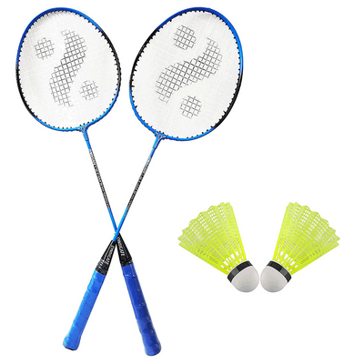 Aluminum Blend Badminton Racket Set (2 Badminton Racquet ,2 Shuttlecocks ,1 Badminton Full Cover) | Assorted Colours