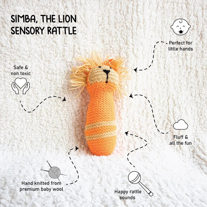 Simba The Lion Sensory Rattle