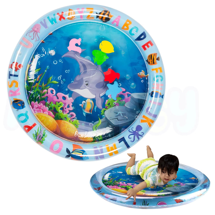 Kidology Inflatable Leakproof Round Water Play Mat | Sensory Water Activity Mat