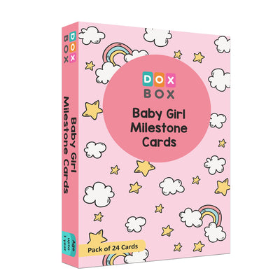 Baby Girl Milestone Cards- Pack of 24