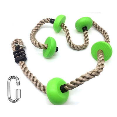 6.5ft Kids Climbing Rope with 5 Plastic Knots