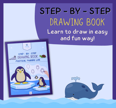 Step by Step Drawing Book - Mystical Marine Life Theme