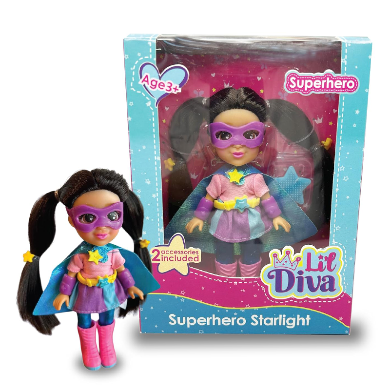 Li'l Diva Superhero-Starlight (6" Doll)