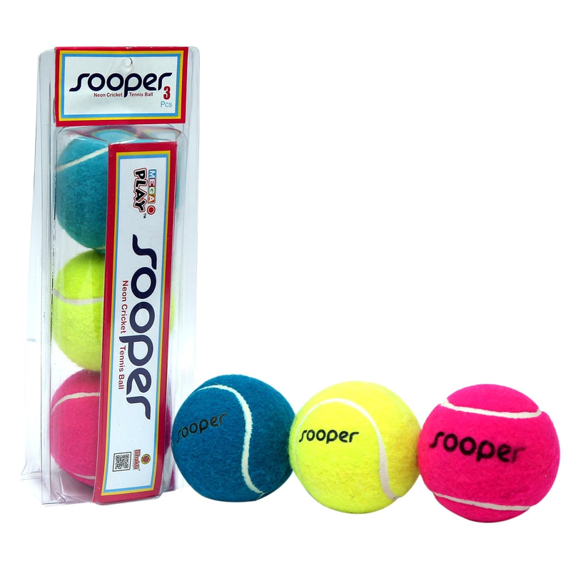 Sooper Cricket Tennis Ball | 3 Balls in a pack