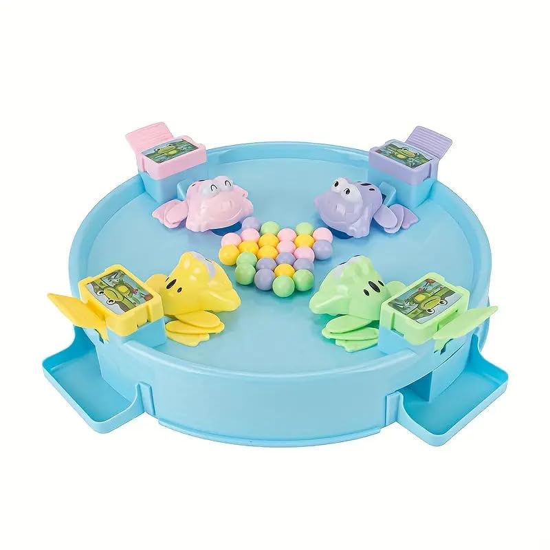 Hungry Frogs Bean Board Game for 4 Players (Assorted Colours)