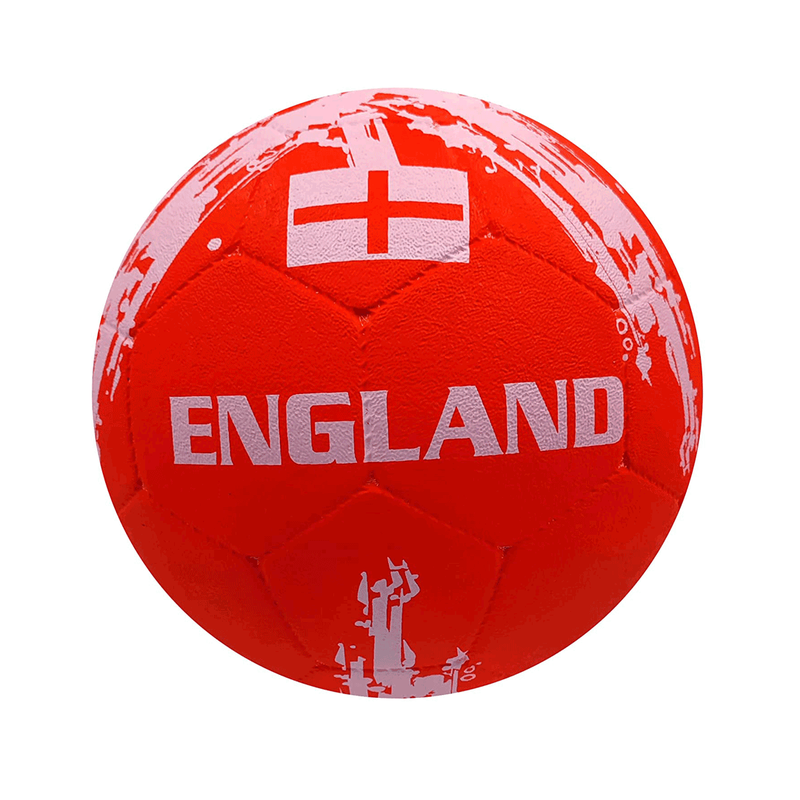 Flag Molded Rubber Street Country Football/Soccer Ball (England, Red, Size-5)