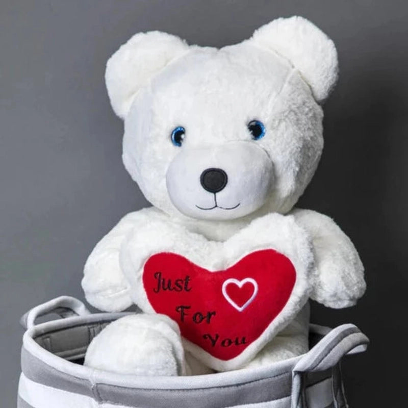 CUDDLES: The Cupid Teddy - White (6 Months - 7 Years)