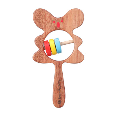 Neem Wood Teether Rattle Bear- Wooden Toy
