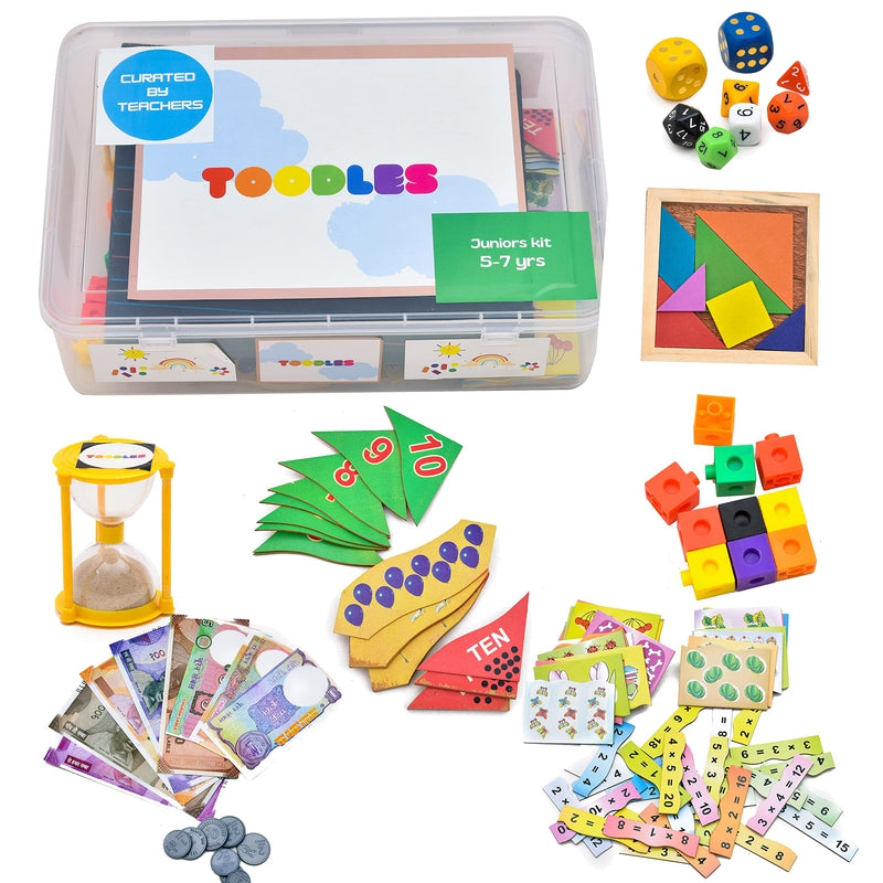 Learnings Junior Math Kit Specially for Kid and Skill Developmental Kids Toy for 1 to 10 Year's Kid - for Gifting