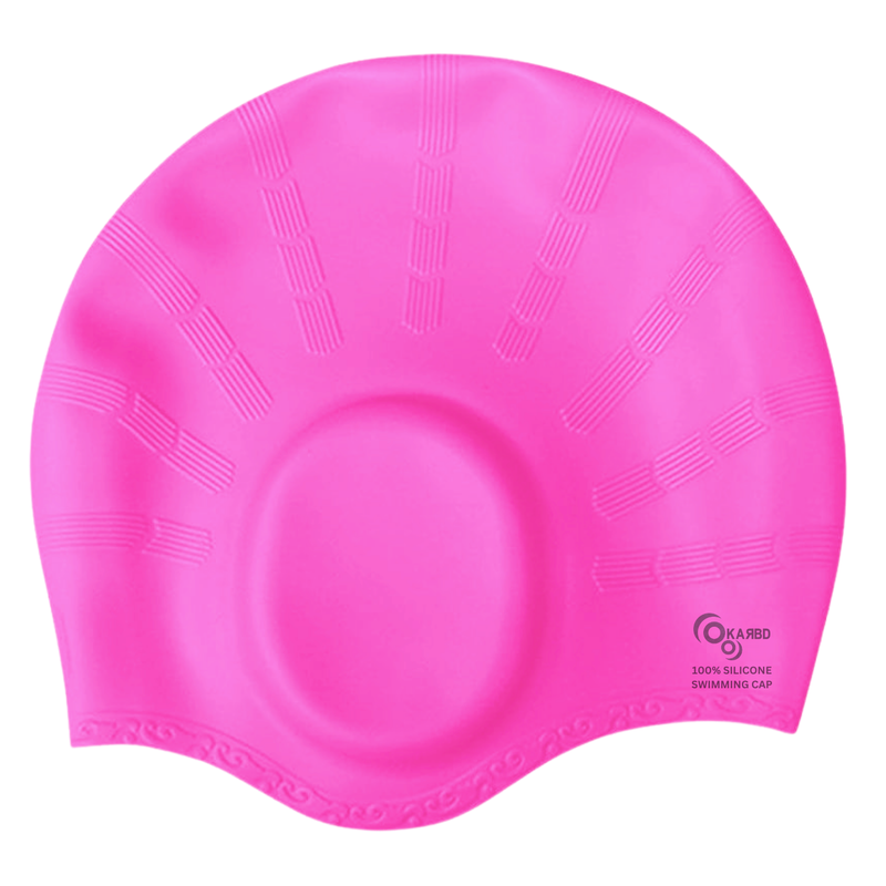 Ear Cover Hair Protection Silicone Swimming Cap Universal Size