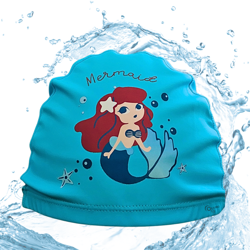 Cartoon Design Super Soft PU Swimming Cap for Kids | 4-14 Years