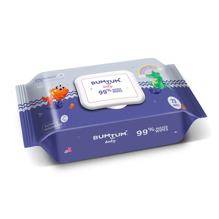 Bumtum Baby Water WipesEnriched with Aloe Vera