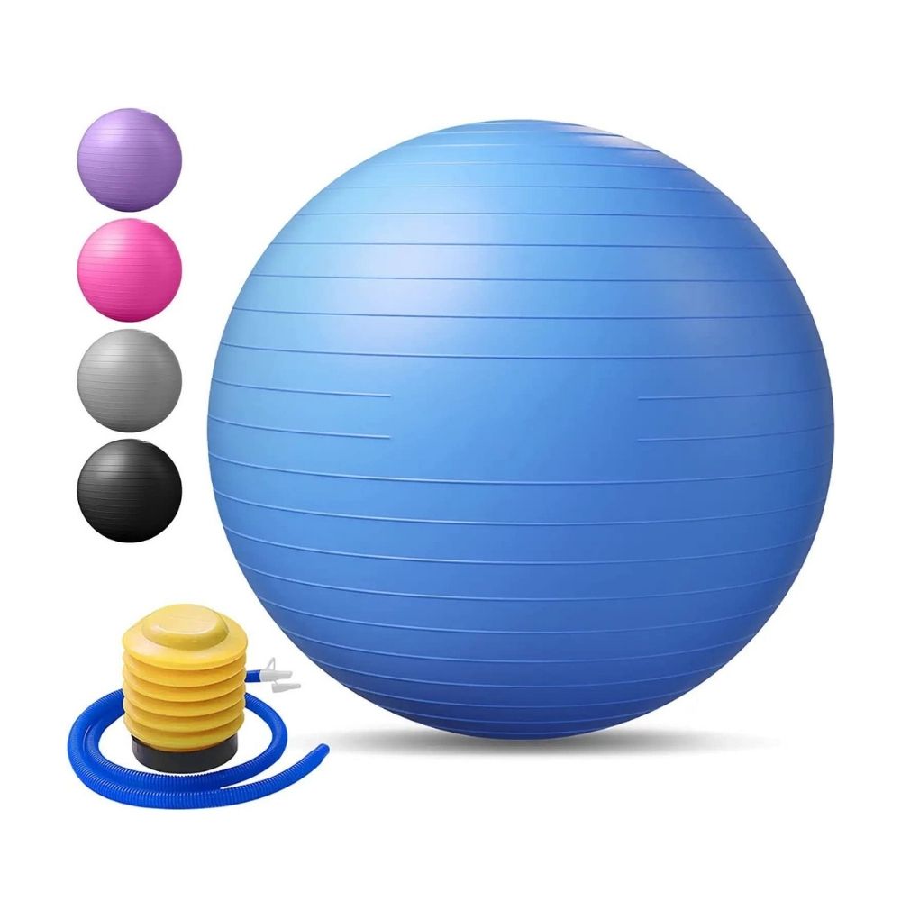 95 CM Gym Ball with Pump (Assorted Colours)