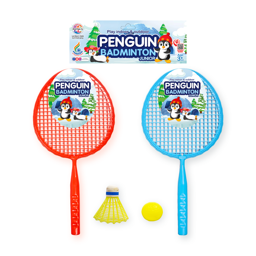 Return Gifts (Pack of 3,5,12) Happy Time Badminton Set Junior Penguin