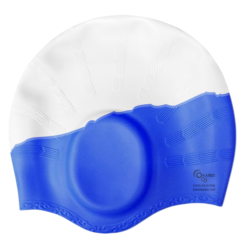 Ear Cover Hair Protection Silicone Swimming Cap Universal Size