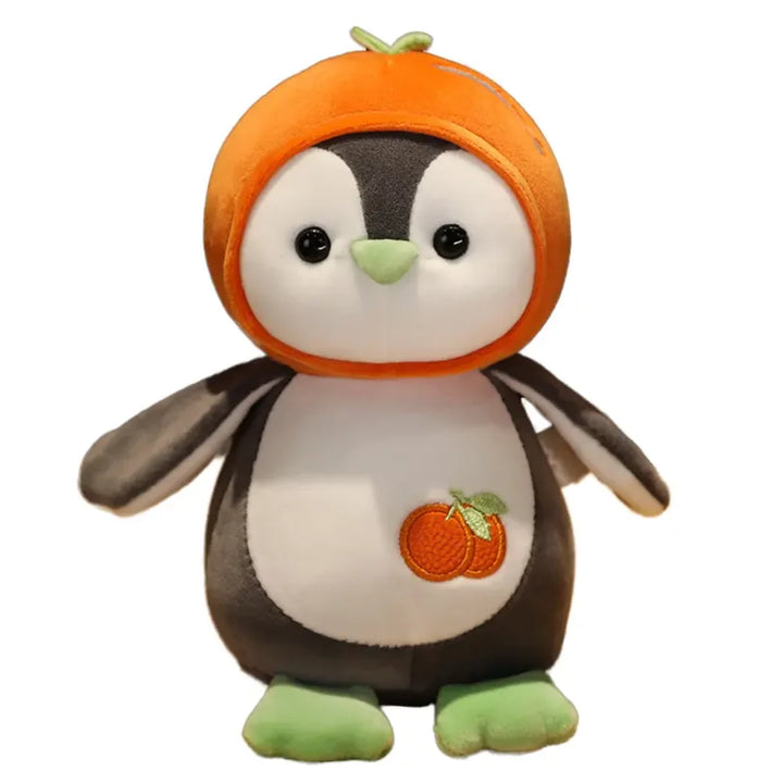 CuddleNest Fruit Penguin Soft Toy - 25 cm | Adorable Plush Toy for Kids