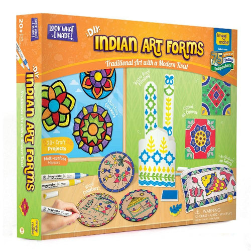 Imagimake DIY Indian Art Forms Craft Kit | 20+ Craft Projects