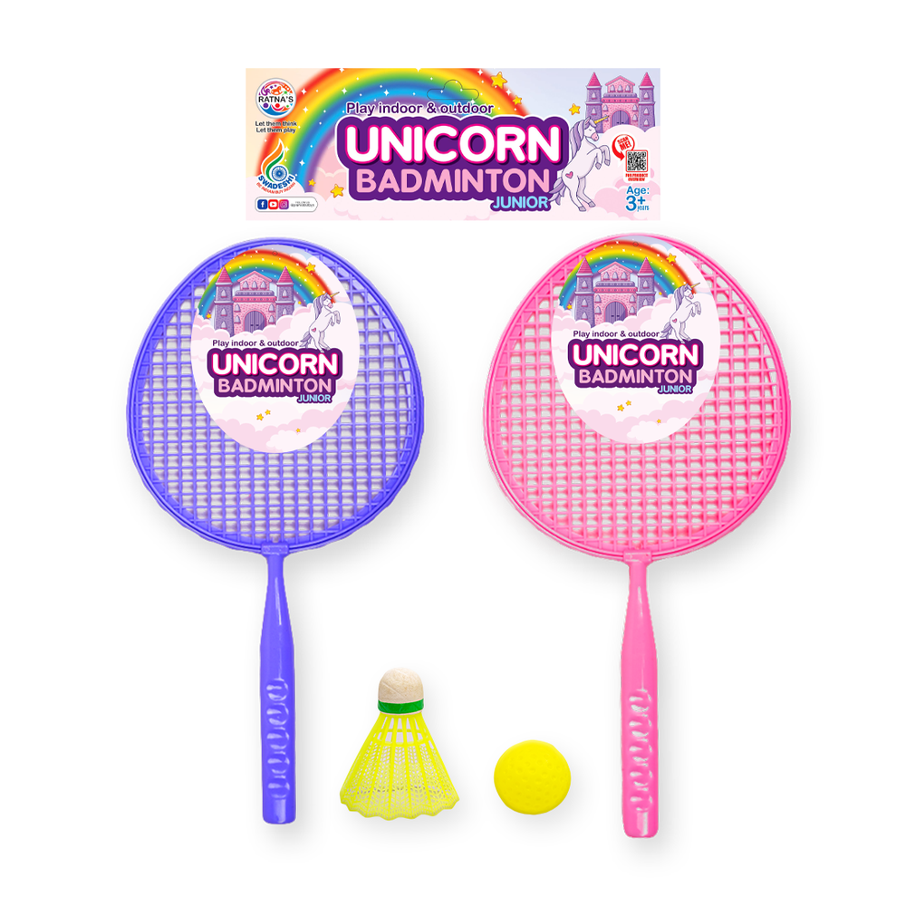 Return Gifts (Pack of 3,5,12) Happy Time Badminton Set Junior Unicorn