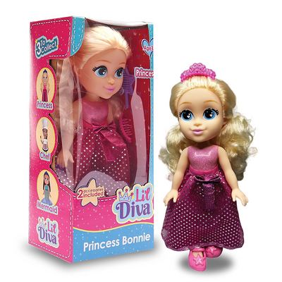 Li'l Diva Princess-Bonnie (13" Doll)