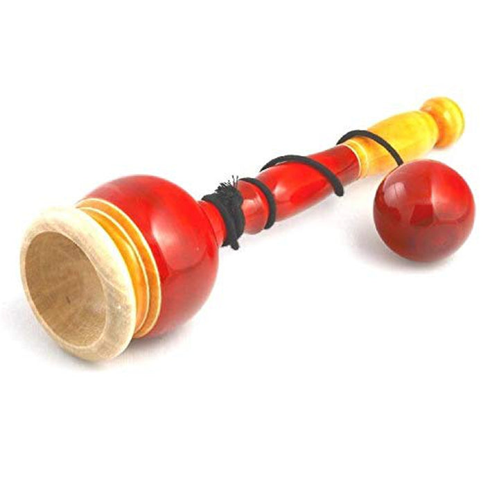 Wooden Cup and Ball Balancing String Game (Assorted Colours)