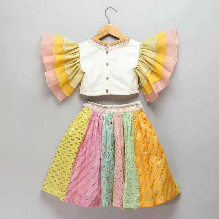 The Little Tales Pastel Multi Colors Lehnga Set