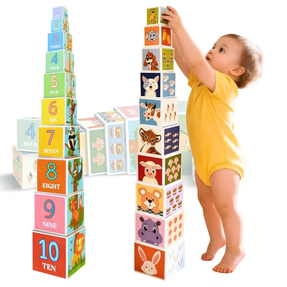 PepPlay Stacking & Nesting Cube | Early Learning Through Stacking Play